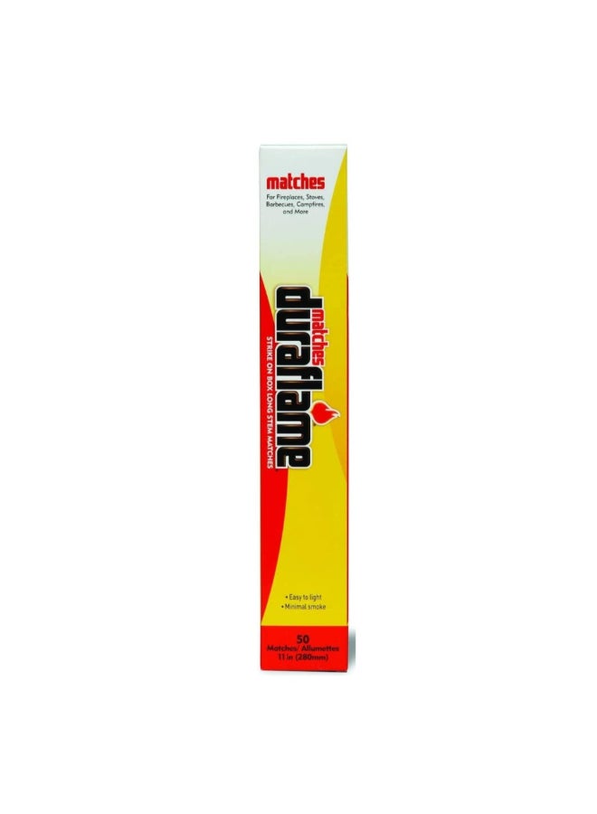 duraflame 50-Piece Easy-to-Light Minimal Smoke Long Stem Matches 11 Inch 11763 - Image 1